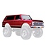 Traxxas Body Chevrolet Blazer (1972) complete red (includes grille, side mirrors, door handles, windshield wipers, front & rear bumpers) requires #8072X inner fenders