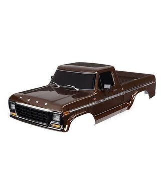 Traxxas Body Ford F-150 (1979) complete brown (painted decals applied) (complete) (requires #9288 inner fenders) (roll bar sold separately choose)