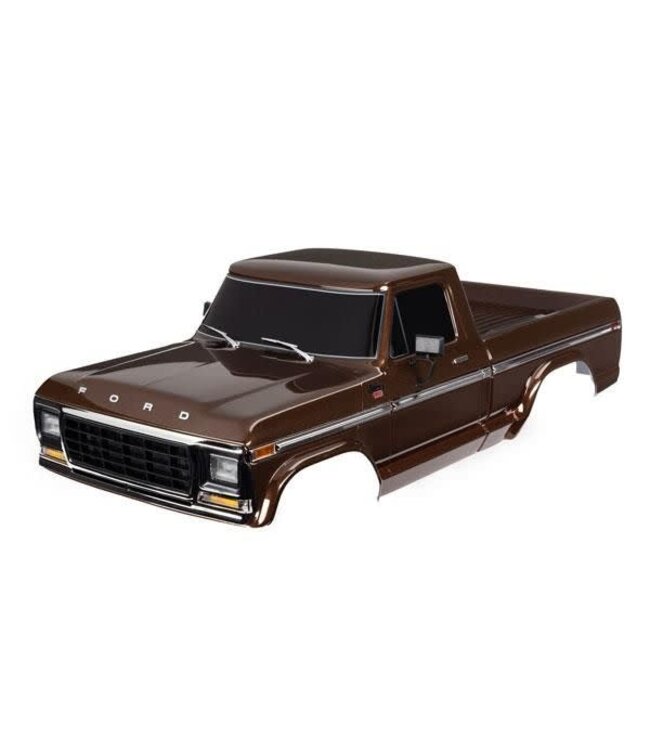 Body Ford F-150 (1979) complete brown (painted decals applied) (complete) (requires #9288 inner fenders) (roll bar sold separately choose)