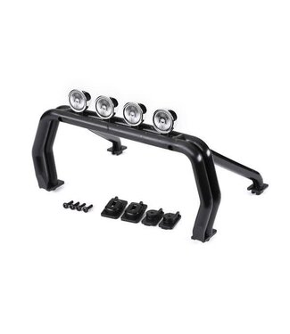 Traxxas Roll bar (black) with mounts (front (2) rear (left & right) with 2.6x12mm BCS (self-tapping) (4) (fits #9212 body) TRX9262R