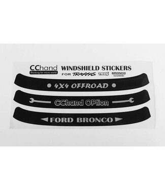 RC4WD RC4WD Windshield Decals for Traxxas TRX-4 '79 Bronco Ranger XLT (VVV-C0496)