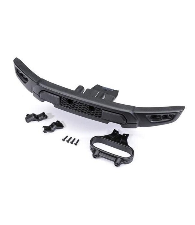 Bumper front with bumper mount and light covers (left & right) 2.5x10mm BCS (4) (fits Ford Raptor R) TRX10151