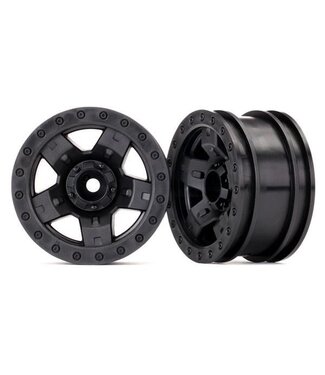 Traxxas Wheels TRX-4 Sport 2.2 (2) Black Beadlock Style) (2) TRX8180