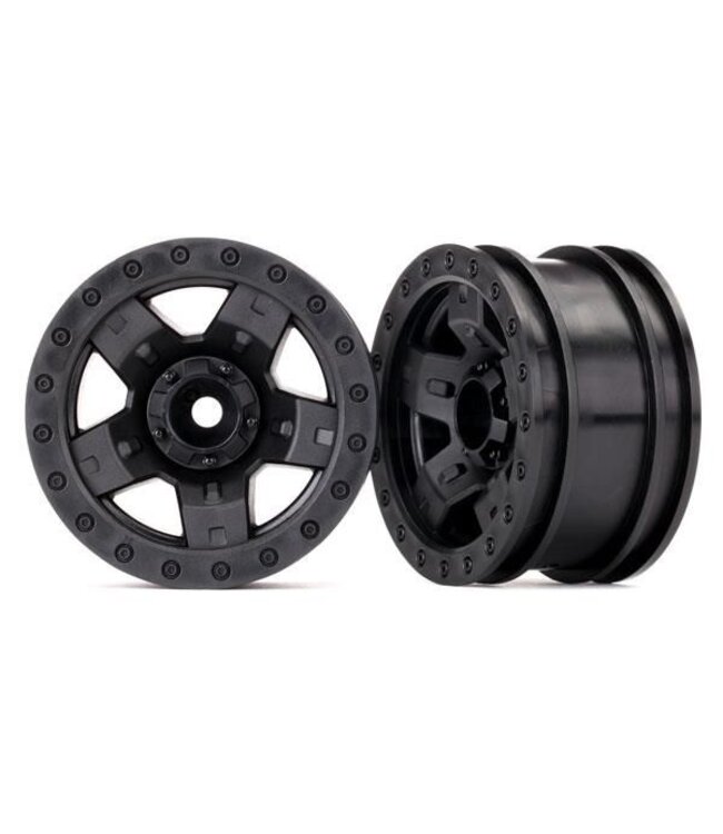 Wheels TRX-4 Sport 2.2 (2) Black Beadlock Style) (2) TRX8180