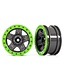 Traxxas Wheels TRX-4 Sport 2.2 (2) (Gray and Green Beadlock Style) (2) TRX8180-GRN