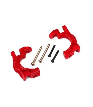 Traxxas Caster blocks extreme heavy duty Red (left & right)(for use with #9080 upgrade kit) TRX9032-RED