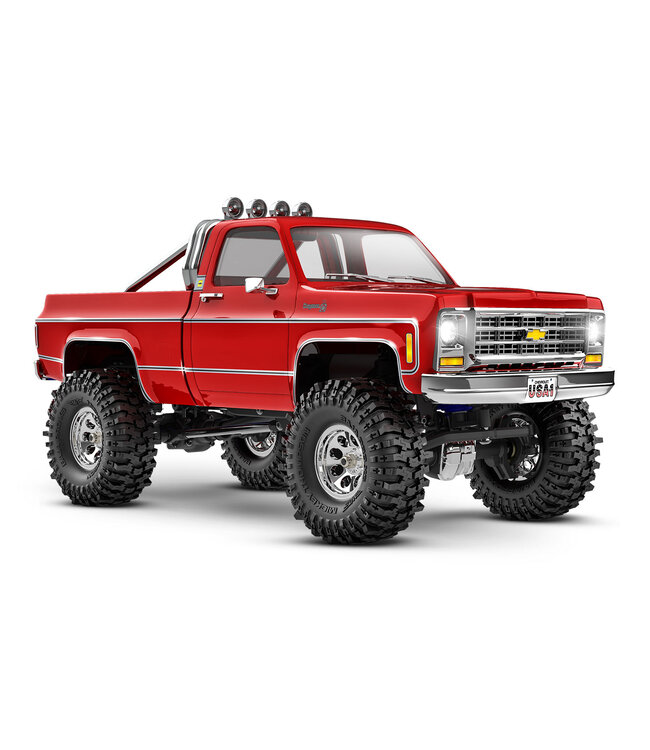 TRX-4M High Trail Crawler with 1979 Chevrolet K10 Truck Body Red 1/18 4WD Electric Truck