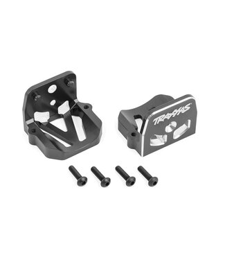 Traxxas Motor mount 6061-T6 aluminum (gray-anodized) (front & rear) TRX7760-GRAY