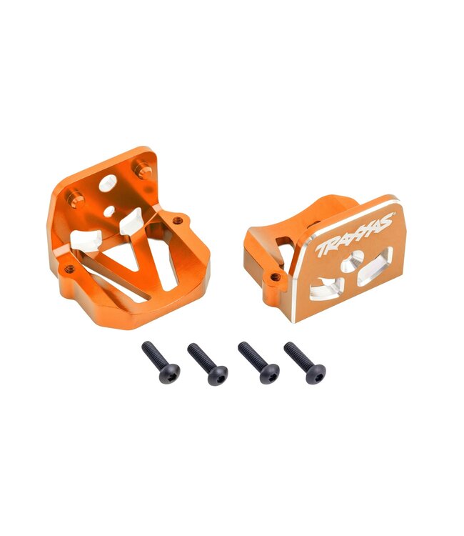 Motor mount 6061-T6 aluminum (orange-anodized) (front & rear) TRX7760-ORNG