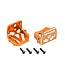 Traxxas Motor mount 6061-T6 aluminum (orange-anodized) (front & rear) TRX7760-ORNG