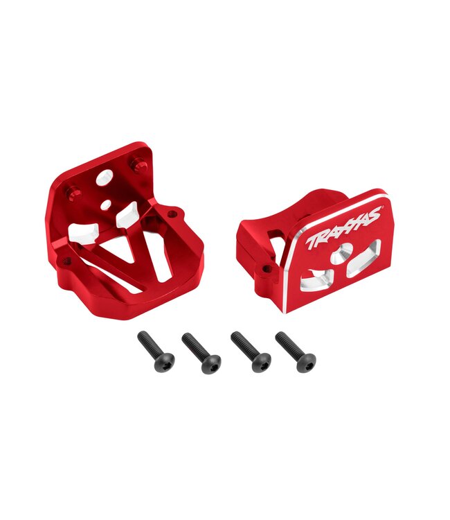 Motor mount 6061-T6 aluminum (red-anodized) (front & rear) TRX7760-RED