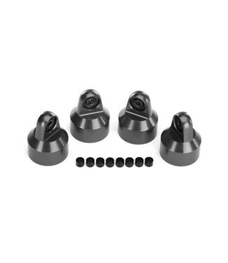 Traxxas Shock caps aluminum (gray-anodized) GTX shocks (4) TRX7764-GRAY