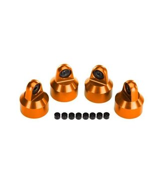 Traxxas Shock caps aluminum (orange-anodized) GTX shocks (4) TRX7764-ORNG