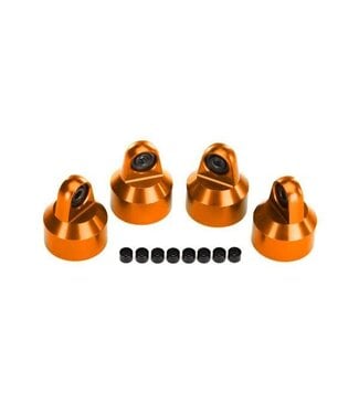 Traxxas Shock caps aluminum (orange-anodized) GTX shocks (4) TRX7764-ORNG