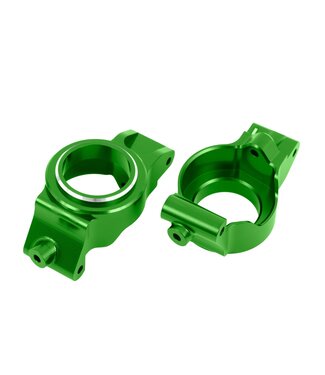 Traxxas Caster blocks (c-hubs) 6061-T6 aluminum (green-anodized) left & right TRX7832-GRN