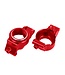 Caster blocks (c-hubs) 6061-T6 aluminum (red-anodized) left & right TRX7832-RED