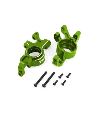 Traxxas Steering blocks 6061-T6 aluminum (green-anodized) left & right TRX7836-GRN