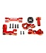 Traxxas Steering bellcranks (left & right) with draglink 6061-T6 aluminum (red-anodized) (fits XRT) TRX7843-RED