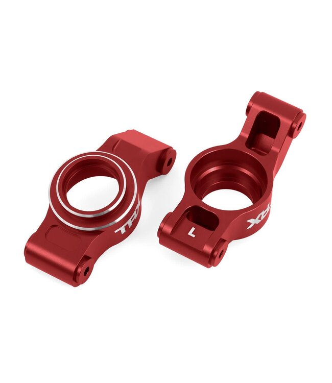 Carriers stub axle (red-anodized 6061-T6 aluminum) (left & right) TRX7852-RED