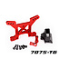Traxxas Shock tower front 7075-T6 aluminum (red-anodized) (1) with body mount bracket (1) TRX6739R