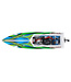 Blast High Performance Race Boat TQ 2.4GHz radio system - Green with USB-C charger and Battery