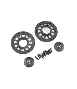 Traxxas Center caps (2) with beadlock rings (2) (requires #8255A extended stub axle) TRX8875