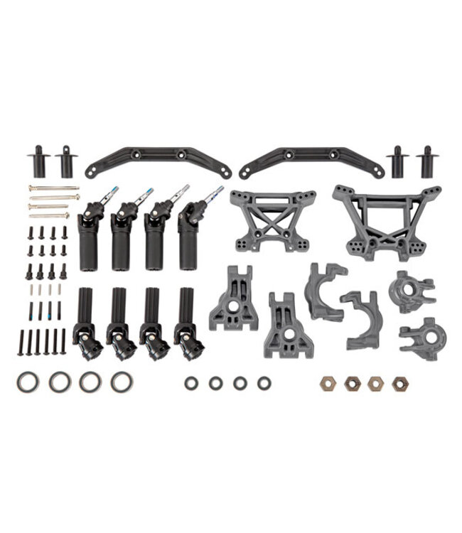 Traxxas Extreme Heavy Duty Kit compleet (gray) outer driveline & suspension upgrade kit TRX9080-GRAY