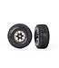 Traxxas Tires & wheels glued (Ford Raptor R black chrome wheels BFGoodrich All-Terrain T/A KO2 foam inserts) (2) (2WD front) TRX10186-BLKCR