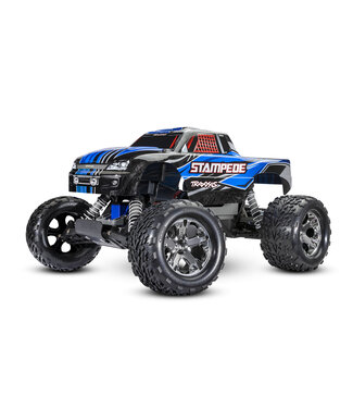 Traxxas Stampede 1/10 Scale Monster Truck TQ 2.4GHz with USB-C and Battery - Blue