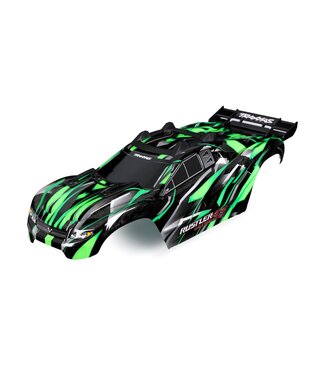 Traxxas Body Rustler 4X4 Ultimate green(painted with decals applied) (assembled with clipless mounting) TRX6749-GRN