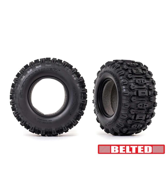 Tires Sledgehammer All-Terrain 2.8' (belted dual profile (2.9' outer, 3.8' inner) (2) with foam inserts (2) TRX8975