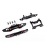 Traxxas Bumper front (1) rear (1) 6061-T6 aluminum (black-anodized) (assembled with D-rings) with bumper mounts (front & rear) (fits TRX-4M Land Rover Defender) TRX9734X