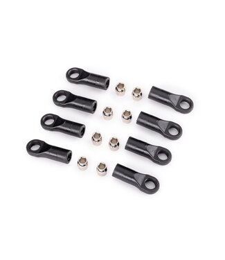 Traxxas Rod ends long (8) with hollow balls steel (8) (for 1/18 scale TRX-4M vehicle accessory suspension links) TRX9859