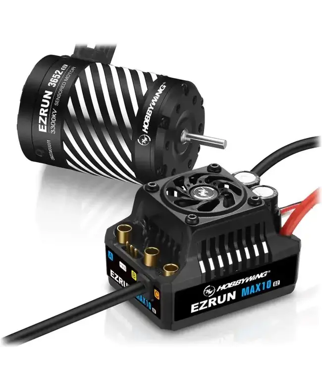 Hobbywing Ezrun MAX10 G2 80A Combo with 3652SD-3300kV 3,175 shaft