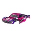 Traxxas Body Slash 2WD (also fits Slash 4X4) pink & purple (painted decals applied) (assembled with front & rear latches for clipless mounting) TRX5851-PINK