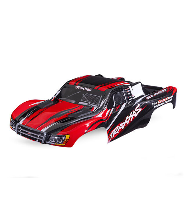 Body Slash 4X4 (also fits 2WD) red (painted decals applied) TRX5855-RED