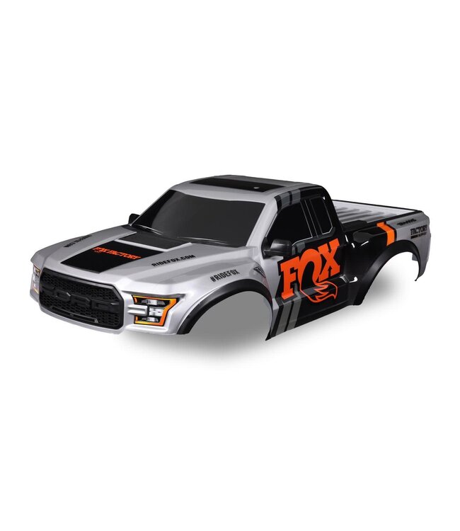 Body 2017 Ford Raptor Fox (heavy duty) with decals (includes latches and latch mounts for clipless mounting) TRX5916-FOX