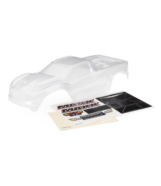 Traxxas Body Maxx heavy duty (clear requires painting) with window masks and decal sheet (fits Maxx V2) TRX8824