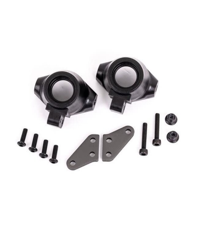Steering block arms (aluminum gray-anodized) (2) with steering blocks left or right TRX9637A