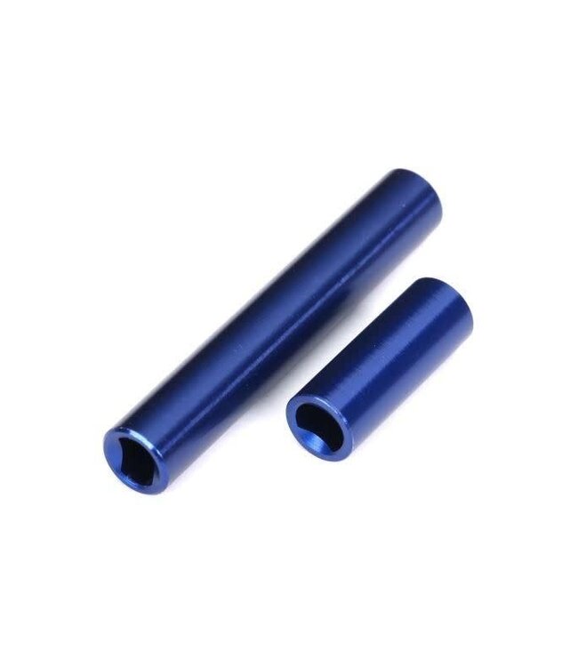 Driveshafts center female 6061-T6 aluminum (blue-anodized) (front & rear) (for use with #9751 center driveshafts) (fits 1/18 TRX-4M vehicles with 161mm wheelbase) TRX9852-BLUE