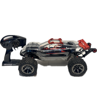 Traxxas Rustler 4X4 VXL occasion met veel upgrades en aanpassingen!