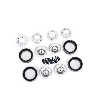 Traxxas Wheels 1.0' 6061-T6 aluminum (silver-anodized) (4) with 2x8mm BCS (24) TRX9881-SLVR