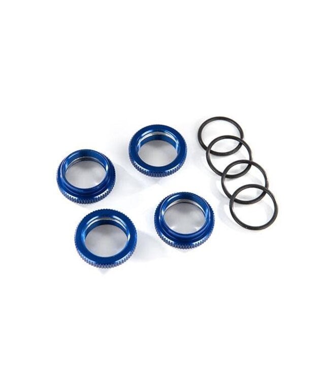 Spring retainer (adjuster) blue-anodized aluminum GT-Maxx shocks (4) assembled with o-rings TRX8968X