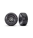 Traxxas Tires & wheels assembled (wheels for Maxx Slash (BELTED) with foam inserts) (17mm splined) (TSM rated) TRX10272