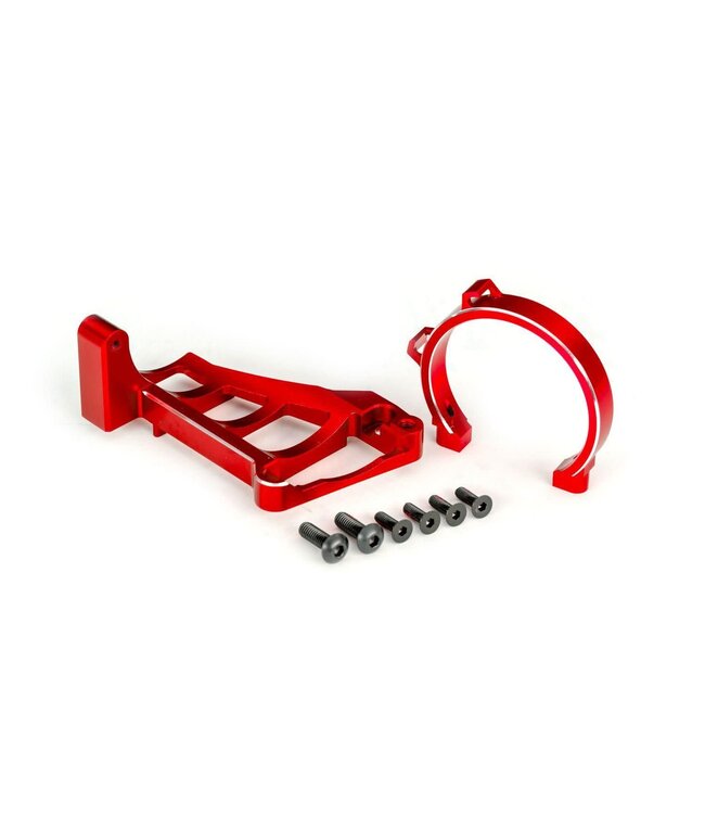 Motor mount (red-anodized 6061-T6 aluminum) with hardware (for use with #3483 motor) TRX10262-RED