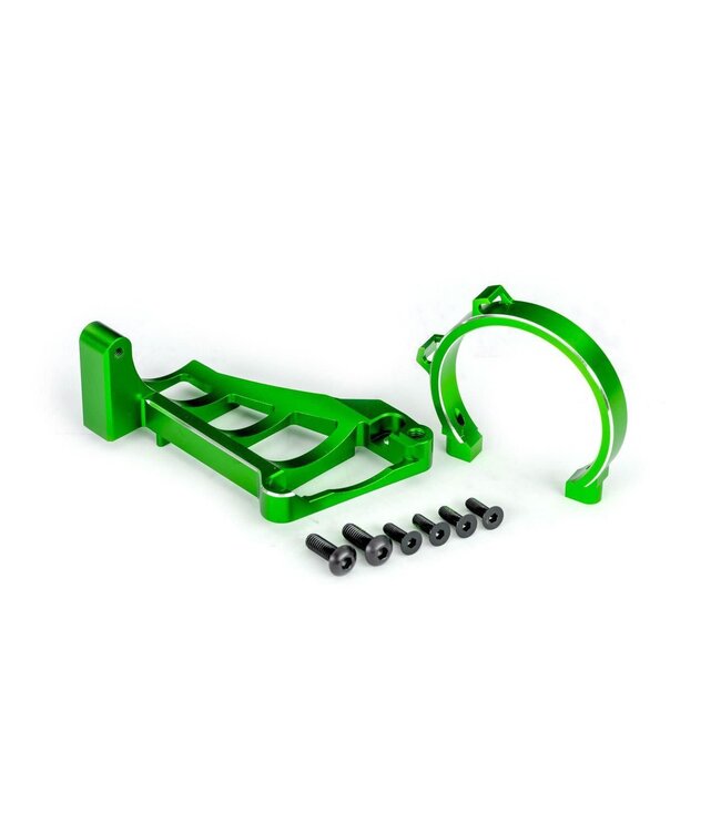 Motor mount (green-anodized 6061-T6 aluminum) with hardware (for use with #3483 motor) TRX10262-GRN