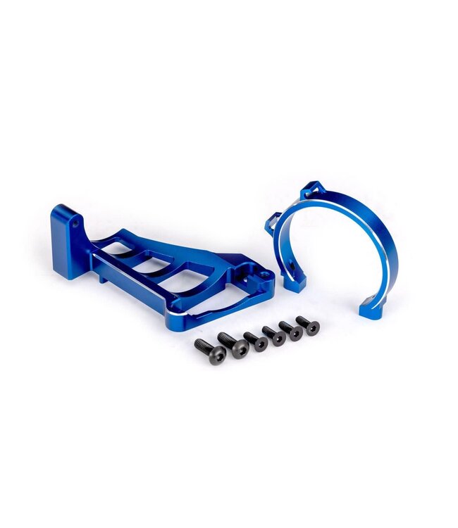 Motor mount (blue-anodized 6061-T6 aluminum) with hardware (for use with #3483 motor) TRX10262-BLUE