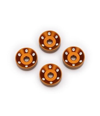 Traxxas Wheel washers machined aluminum orange (4) TRX10257-ORNG