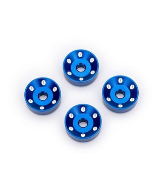 Traxxas Wheel washers machined aluminum blue (4) TRX10257-BLUE