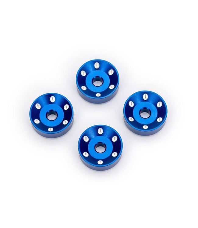 Wheel washers machined aluminum blue (4) TRX10257-BLUE